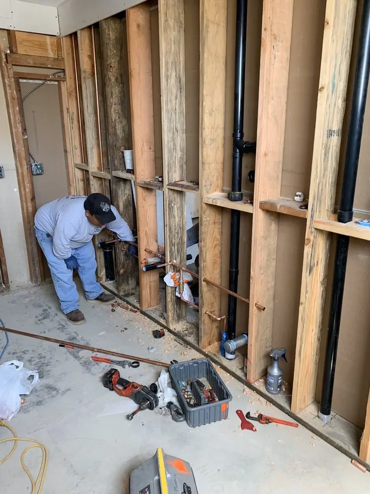 Commercial rough-in plumbing for Water Heater Replacement in San Pedro